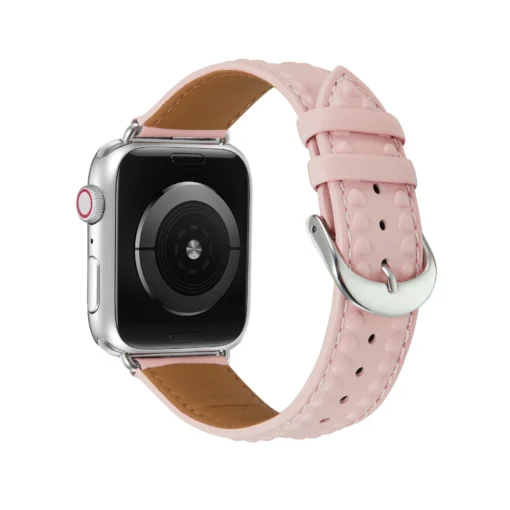 Apple Watch rihm 384041mm kunstnahast roosa 3