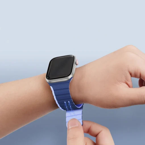 Apple Watch rihm 424445mm silikoonist magnetkinnitusega sinine 4