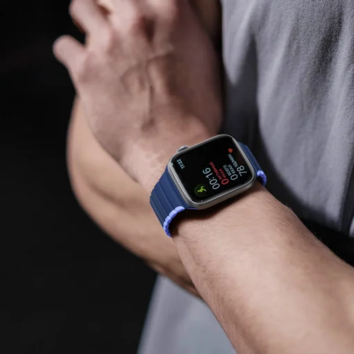 Apple Watch rihm 424445mm silikoonist magnetkinnitusega sinine 5