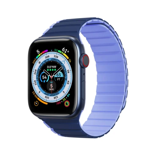 Apple Watch rihm 424445mm silikoonist magnetkinnitusega sinine
