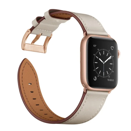 Apple Watch rihm nahast 384041mm Beige 1