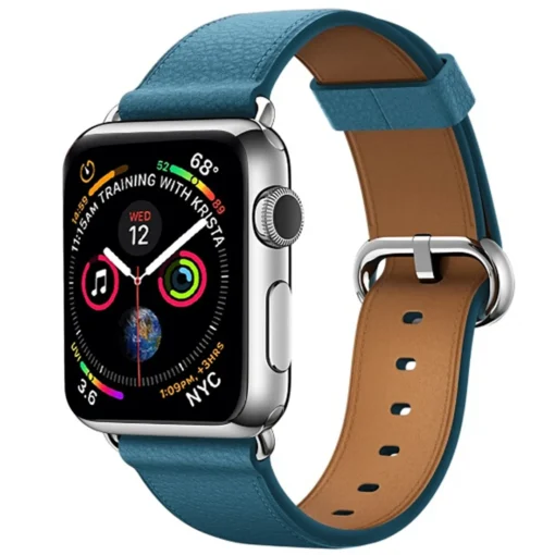 Apple Watch rihm nahast 384041mm Dark Blue 1