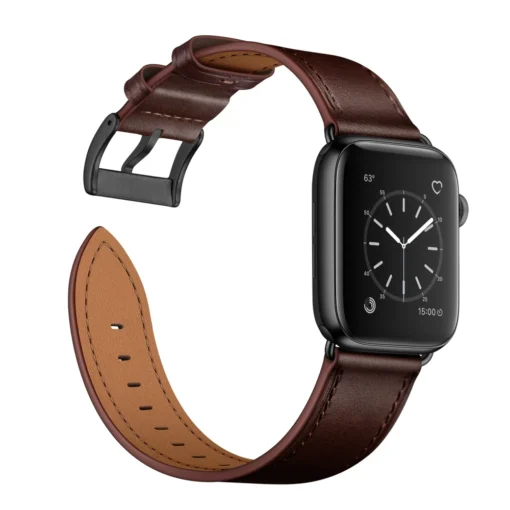 Apple Watch rihm nahast 384041mm Dark Brown 1