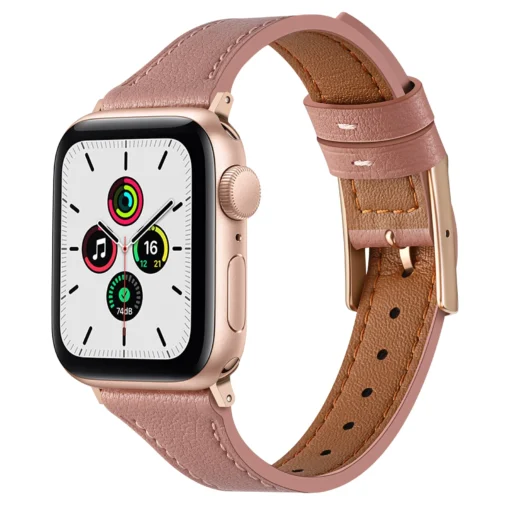 Apple Watch rihm nahast 384041mm Dark Pink