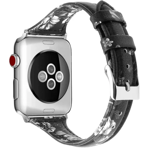 Apple Watch rihm nahast 384041mm Grey Flower 1