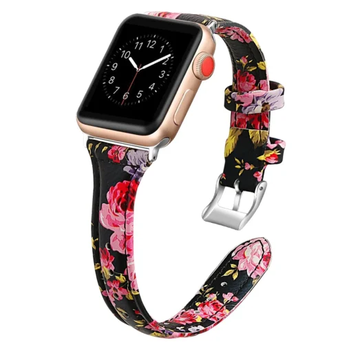 Apple Watch rihm nahast 384041mm Pink Flower