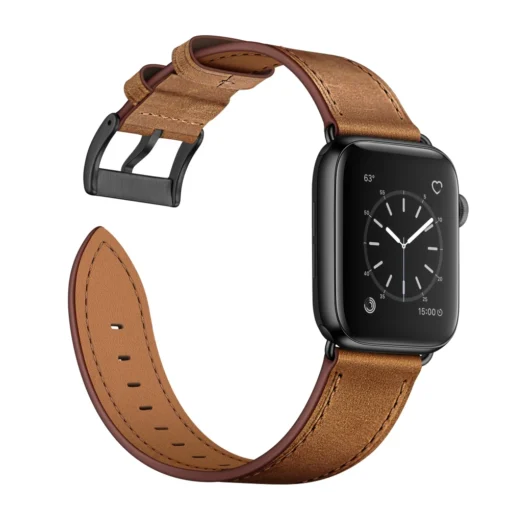 Apple Watch rihm nahast 384041mm Red Brown 1