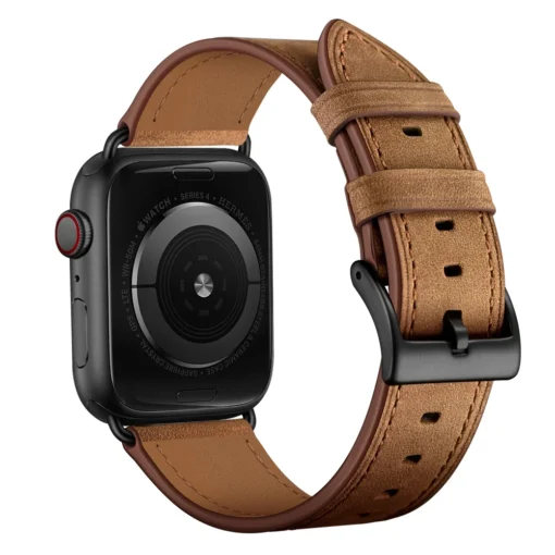 Apple Watch rihm nahast 384041mm Red Brown 2