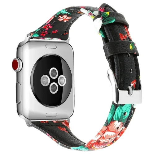 Apple Watch rihm nahast 384041mm Red Flower 1