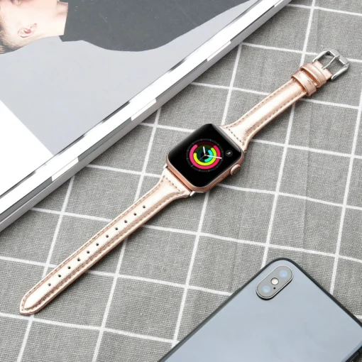 Apple Watch rihm nahast 384041mm Rose Gold 3