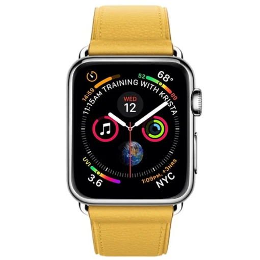 Apple Watch rihm nahast 384041mm Yellow 2