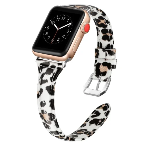 Apple Watch rihm nahast 384041mm Yellow Leopard Print