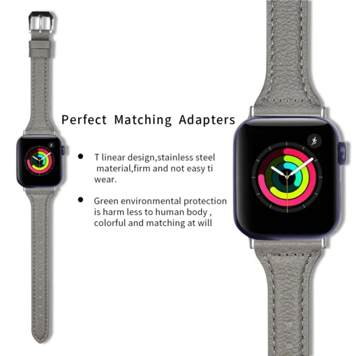 Apple Watch rihm nahast 424445Ultra Lizard Pattern Grey 2