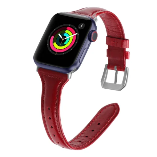 Apple Watch rihm nahast 424445Ultra Tree Cream Red