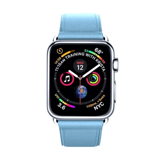 Apple Watch rihm nahast light blue 2