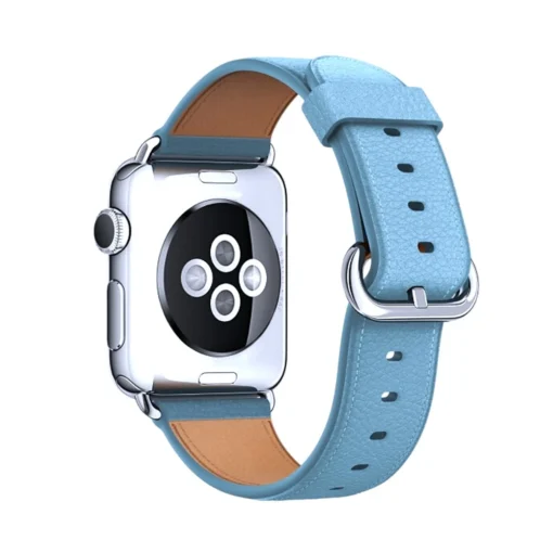 Apple Watch rihm nahast light blue 3