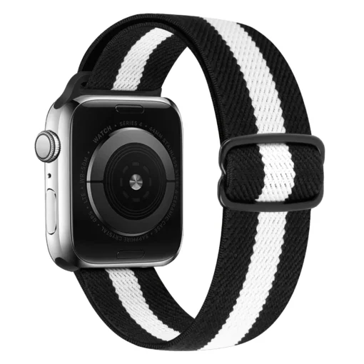 Apple Watch rihm nailon 384041mm Black White Stripes 1