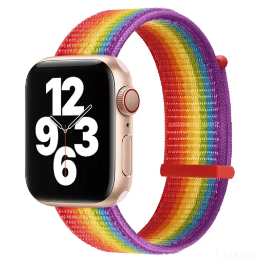 Apple Watch rihm nailon 384041mm Rainbow Colors