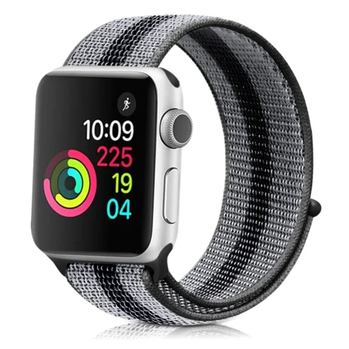 Apple Watch rihm nailon 384041mm Striped Black 2