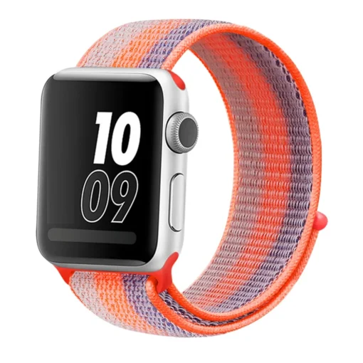 Apple Watch rihm nailon 384041mm Striped Orange Red 2