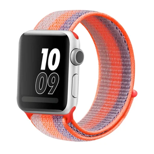 Apple Watch rihm nailon 384041mm Striped Orange Red