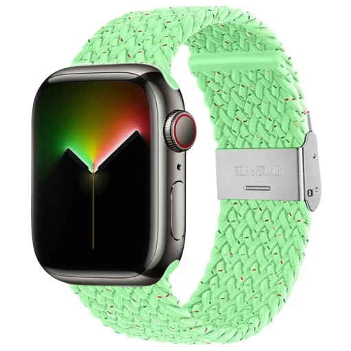 Apple Watch rihm punutud nailonist 384041mm Starlight Green