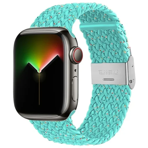 Apple Watch rihm punutud nailonist 384041mm Starlight Water Blue