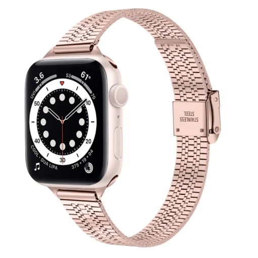 Apple Watch rihm roostevabast terasest 384041mm pink gold