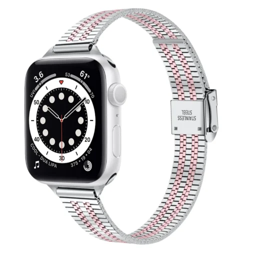 Apple Watch rihm roostevabast terasest 384041mm silver pink