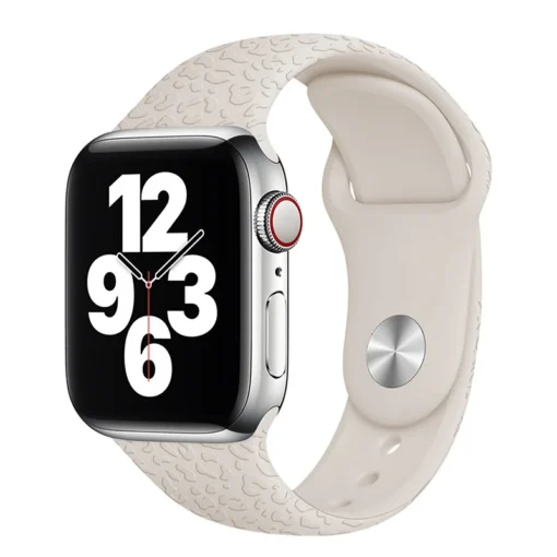 Apple Watch rihm silikoonist 384041mm Beige White 2