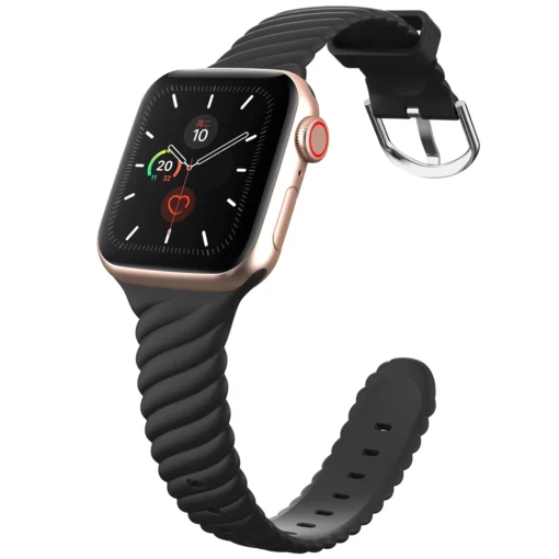 Apple Watch rihm silikoonist 384041mm must 3