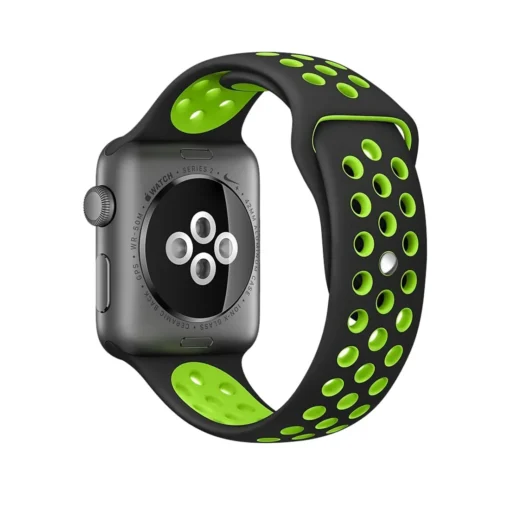 Apple Watch rihm silikoonist 424445Ultra Black Green