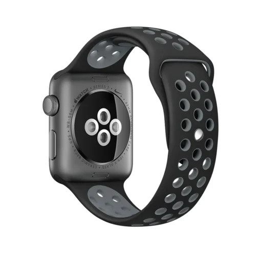 Apple Watch rihm silikoonist 424445Ultra Black Grey