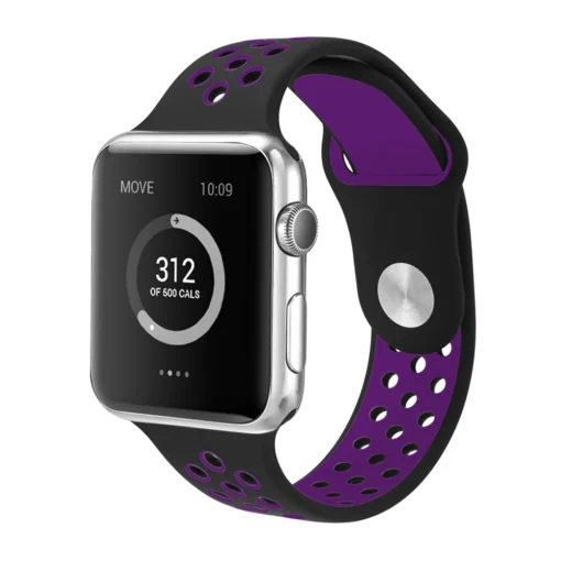 Apple Watch rihm silikoonist 424445Ultra Black Purple 3