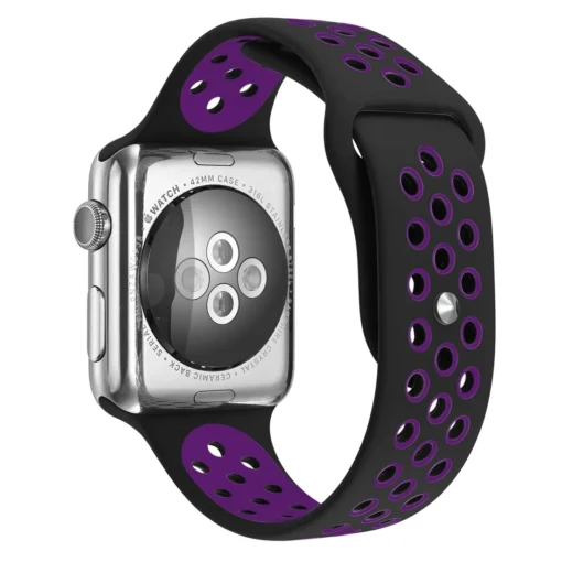 Apple Watch rihm silikoonist 424445Ultra Black Purple