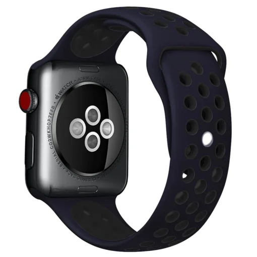 Apple Watch rihm silikoonist 424445Ultra Blue Black