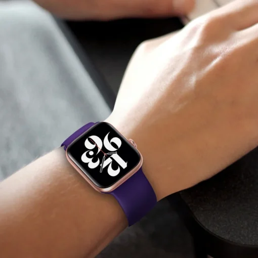 Apple Watch rihm silikoonist 424445Ultra Dark Purple 5