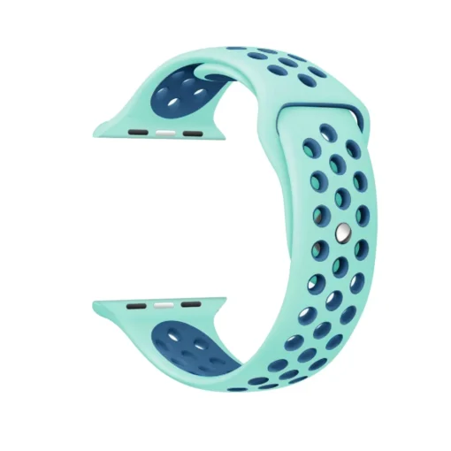 Apple Watch rihm silikoonist 424445Ultra Green Blue 1