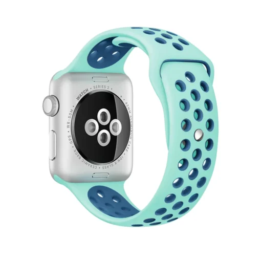 Apple Watch rihm silikoonist 424445Ultra Green Blue