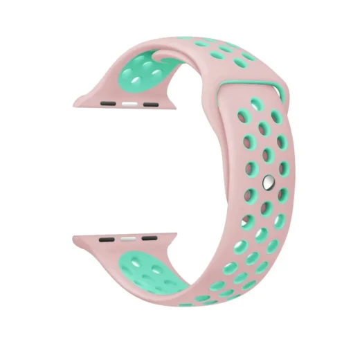 Apple Watch rihm silikoonist 424445Ultra Pink Green 1