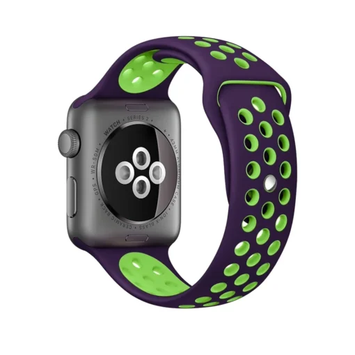 Apple Watch rihm silikoonist 424445Ultra Purple Green