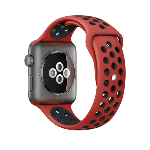 Apple Watch rihm silikoonist 424445Ultra Red Black