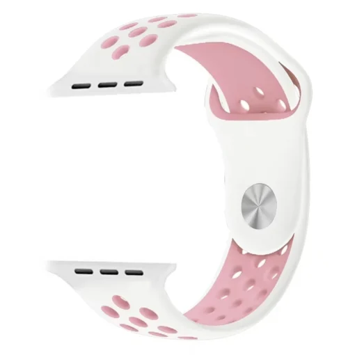 Apple Watch rihm silikoonist 424445Ultra White Pink 3