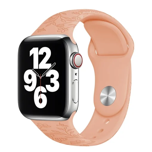 Apple Watch rihm silikoonist lillemustriga 384041mm Honeydew 2