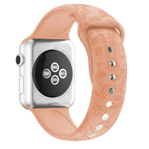 Apple Watch rihm silikoonist lillemustriga 384041mm Honeydew