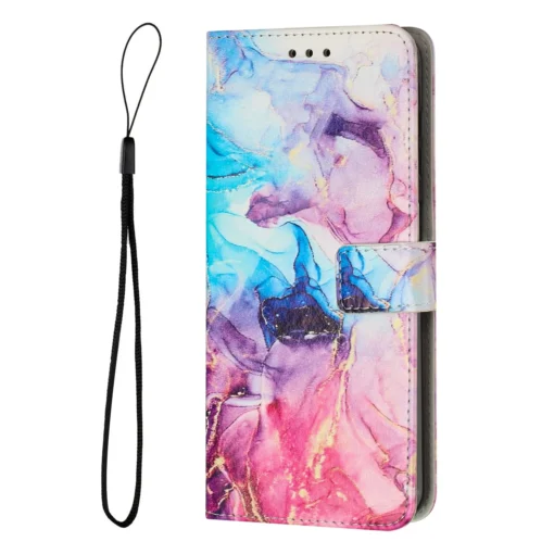 Samsung S20 FE kaaned kaarditaskutega kunstnahast Marble Roosa Lilla 1