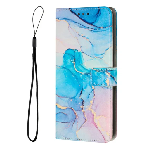 Samsung S20 FE kaaned kaarditaskutega kunstnahast Marble Roosa Roheline 1