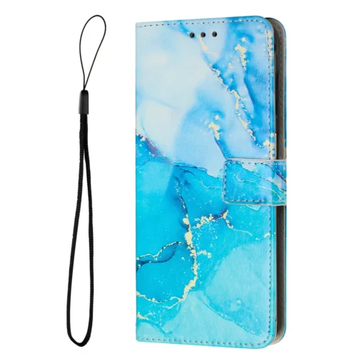 Samsung S20 FE kaaned kaarditaskutega kunstnahast Marble Sinine Roheline 1