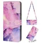 Samsung-S20-FE-raamatkaaned-Crossbody-Marble-kaarditaskutega-Lilla