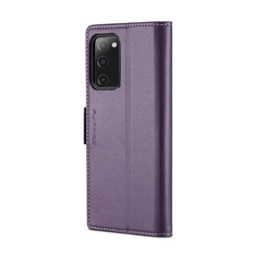 Samsung S20 FE raamatkaaned kunstnahast RFID kaartide kaitsega Pearly Purple 2